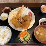 お食事処そすい亭 - 料理写真:ミックスフライ定食1200円
