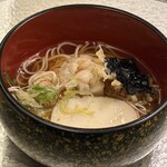 日本料理　京彩 - 食事　薄葛仕立て帆立にゅう麺