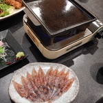 魚貝三昧 彬 - ホタルイカ石焼セット