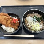 ZEN - 料理写真:ミニわらじカツ丼小蕎麦セット