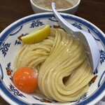ゴールデンタイガー - 料理写真:ゴールデンつけ麺(塩)&生卵
