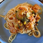 La Chatin - 料理写真:本日のパスタ（ソーセージのトマト）