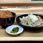 おぼろや - おろしそば冷とミニソースカツ丼
