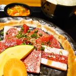 Ushiya Manten - 黒毛和牛ランチ　1080円（税込み）　※さつまビーフ