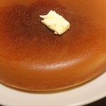 ウエスト ベイカフェ ヨコハマ - ホットケーキ バターをまぶして