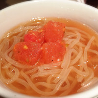 NO MEAT, NO LIFE.2nd - トマト冷麺。サッパリ酸味で美味しいす。