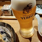 天ぷらめし 金子屋 - ビールお代わり