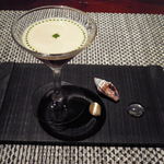 生雲丹・甲殻類のジュレに茴香のクリーム