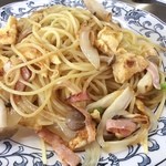 コージヤ - スパゲッティイタリアン。
      塩コショウの炒めスパゲッティなんだがうめえ！