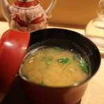 Sushi Kanehisa - 大あさりの味噌汁