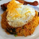 セイロン・ハブ - ブリヤニセット¥1000　スープ・サラダ・チキンカレー・ブリヤニ・セイロンティー