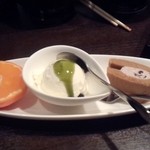 瀬戸内鮮魚と讃岐牛。威風 - 5,000円コース⑧デザート勢いで完食です