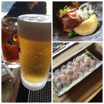 ろばたやき山ろく - トロ砂肝は売り切れ必至の5、6羽から集めてやっと一人前〜^^;
      ささみ刺しは見ただけでうまいとわかる。
      ゆめちゃんはノンアルでごめんなさいm(_ _)m