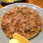 酒肴屋 いっこう - ご飯のお好み焼きです。珍しいです。