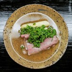 道人 - 花山椒と和牛のしゃぶしゃぶ、ホワイトアスパラ