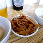 中華そば　たまや - 3.7先ずはビールとメンマ&煮卵