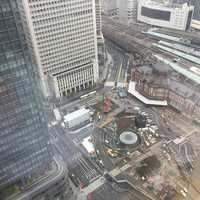 お座敷天婦羅 天政 丸ビル店 - 東京駅を見下ろす