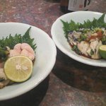 友食人酒 - 牡蠣ポン酢　生白子