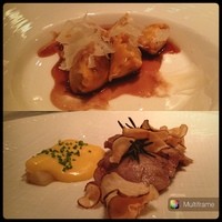ピャチェーレ - ラヴィオリとメインは鮪ほほ肉✨
                  
                  オランジーヌソース？そこまで好みではなかったな(-_ゞ