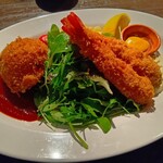 洋食とワインのお店 土筆苑 - カニコロ&エビフライ