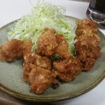 とんかつ美よし - 唐揚げ定食　600円。大きめの鳥の唐揚げが7個。ボリュームがあります。