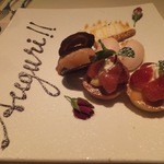 ラ・リリアーナ - デザート；アニバーサリープレート