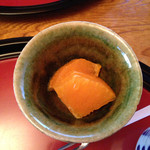 心割烹 さわだ - デザート 大変美味しいみかんでした