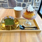 nijimu - 抹茶パウンドケーキとプリン