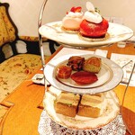 salon de the Tea shot - アフタヌーンティーセット　
