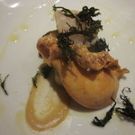 前菜　帆立のポアレ