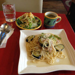 キャンティパパ - なすとベーコンのパスタ750円→ランパス価格540円