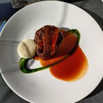 Cafe Sydney - お肉の上はエリンギ。ソース旨い！肉柔らかい！