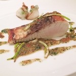 カンテサンス - 徳島産鰆のキュイソンクナレ、蛤のお出汁、VEPシャルトリューズのソース、京都の蕪とカシューナッツ✭