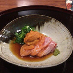 徳うち山 - お刺身（不明）+ウニ