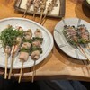 おやじのげんこつ - 皮、せせり、ささみ梅肉、げんこつ焼き、つくねピーマン