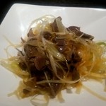 中華料理 祥龍房 - 砂肝と長葱の和え物