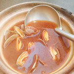 百年亭 - 浅蜊の味噌汁