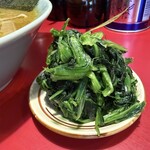 ラーメン 三七十家 - ほうれん草別皿