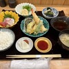居食家咲 - ハーフ＆ハーフ定食　刺身＋天ぷら
