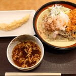 十割そば二代目長助 - 料理写真:桜えびおろしつけそば830円+イカ天190円  