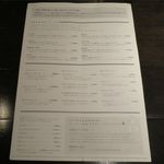 ザ バー ナノ フェムト - メニューです