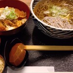 おらが蕎麦 - 料理写真:カツ丼定食 かけそば並盛セット