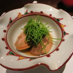 青華こばやし - 27年2月　鮟肝　生海苔