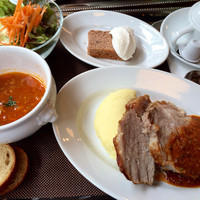 ビストロ グルマン - 茶美豚のローストポークプレート（1,000円）