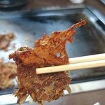 もんじゃ焼きりんごちゃん - せんべい（おこげ）♪