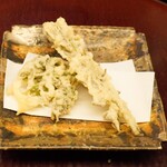 日本料理 太月 - タラの芽といわとこ