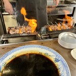 石田屋 - さがり皮 他の焼き中