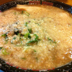 無鉄砲  - 豚骨ラーメン（並、ネギ多め、できこて）_2015年3月