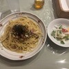 イタリア風家庭料理 パスト - ランチB.きの子ベーコンもみじおろしの和風、サラダ