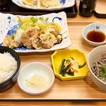 夢庵 - 料理写真:若鶏の竜田揚げおろしポン酢&テリタル定食(1,319円)